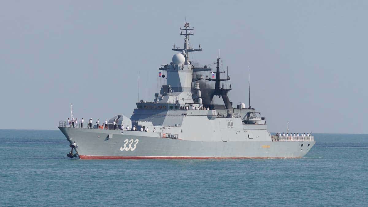 Three Russian naval vessels dock in Cambodia’s Sihanoukville port to strengthen ties