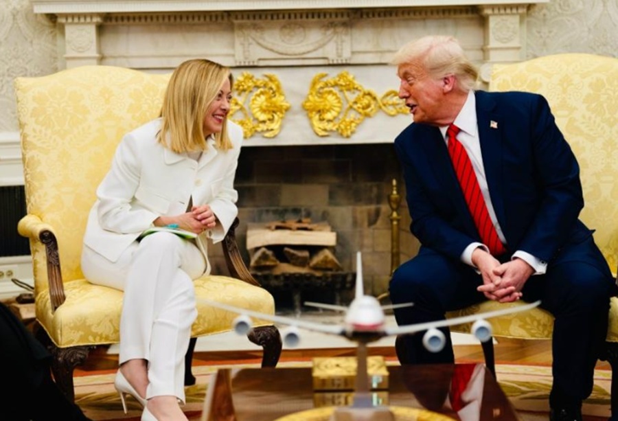 Meloni and Trump (pictured) say they are certain they can reach an agreement on trade tariffs. Image credit: Palazzo Chiggi The relationship has now soured considerably.