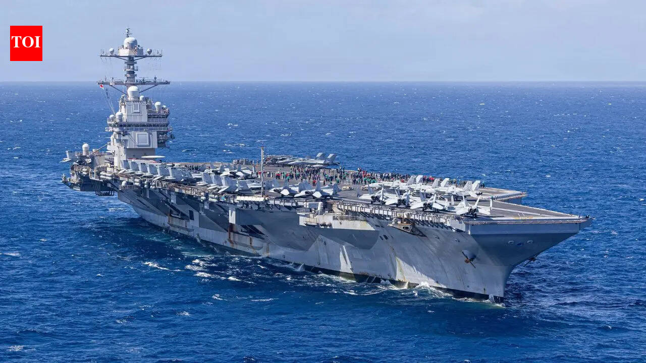 US cutting firepower near Iran? Supercarrier USS Gerald R Ford set to exit Middle East: Report