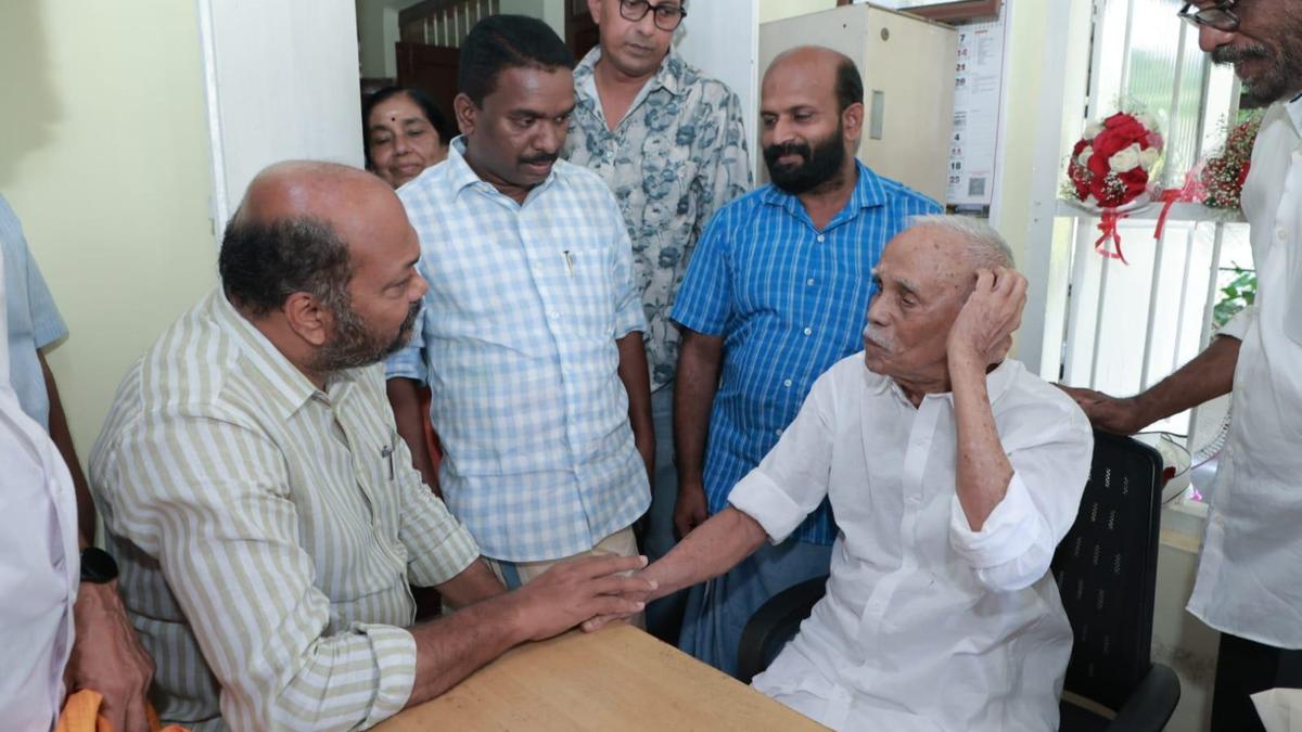 Veteran NCP leader T.P. Peethambharan turns 99