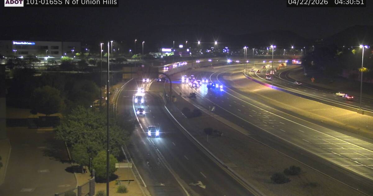 Woman in custody after body found in burning car along Loop 101 ...