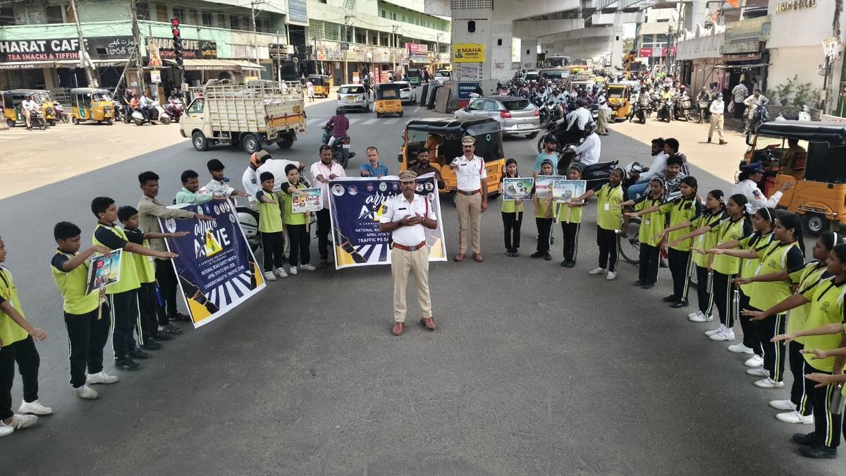 ‘Arrive Alive’ drives held across city to promote road safety among children, students