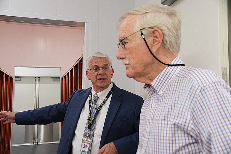 Angus King tours York County training center in Alfred