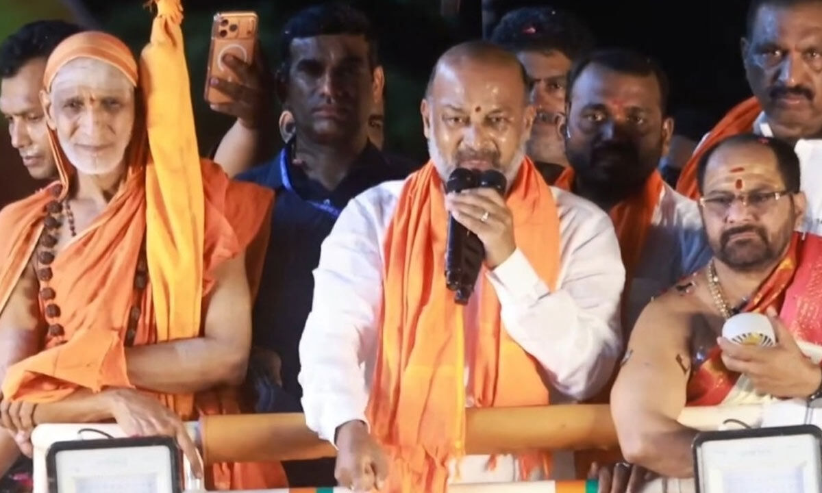 Bandi Sanjay Vows Lifelong Fight for Hindu Dharma