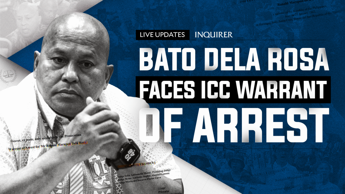 Bato dela Rosa faces ICC warrant of arrest