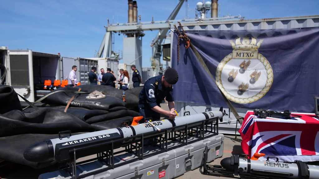 Britain's navy prepares to clear mines in the Strait of Hormuz