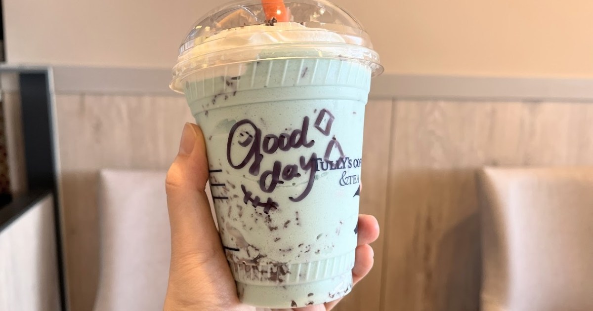Choc mint ice cream season hits Japan with a spectacular drinkable ice cream from Tully’s