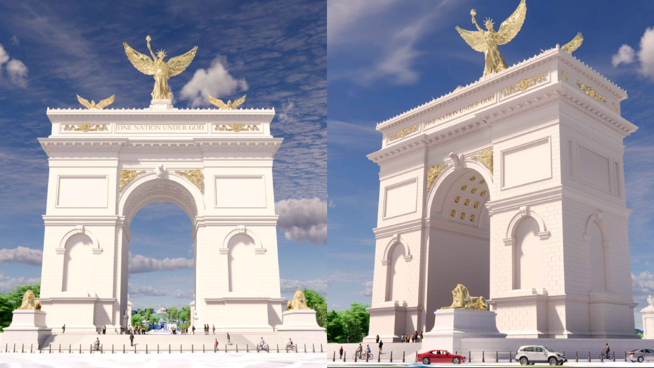 Design for Trump's Arch approved, despite public opposition - Indianapolis News | Indiana Weather | Indiana Traffic