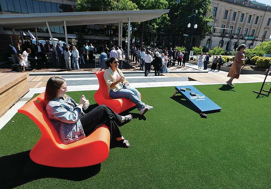 Downtown Little Rock plaza gets a refreshed look | The Arkansas Democrat-Gazette