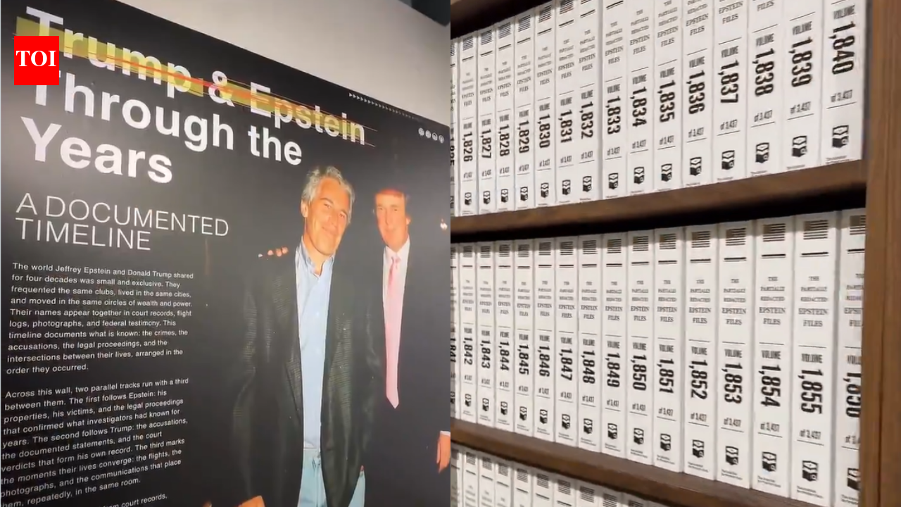 Epstein files, Trump connections, 3.5 million pages: New York pop-up puts it all on display