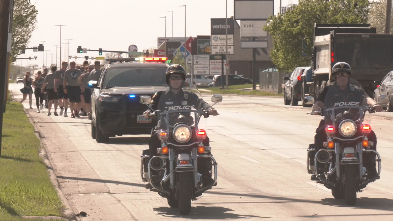 Fargo Police participate in torch run for Special Olympics North Dakota