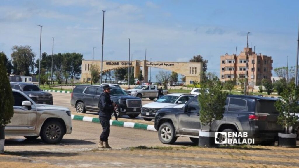Opening of the al-Yarubiyah border crossing with Iraq, April 20, 2026. (Enab Baladi)