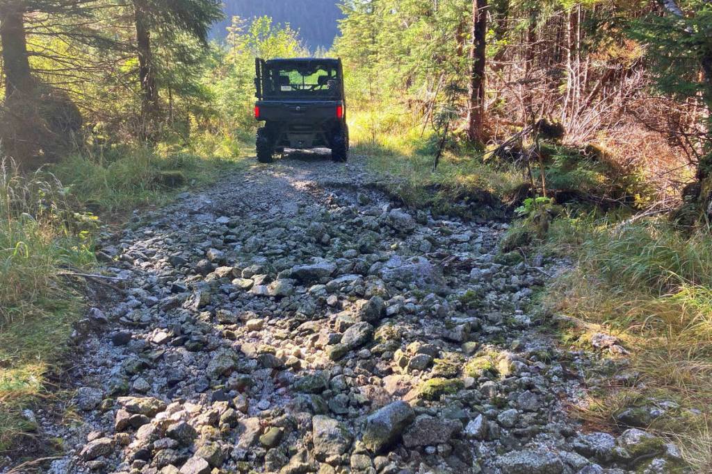 The U.S. Department of Agriculture Forest Service is collaborating with Sitka Trail Works to improve the multi-use road and trail network on the Kruzof Island Motorized Use Trail System, with work set to begin on May 28. (USDA Forest Service)