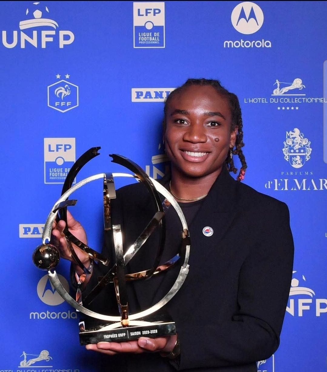 Haitian Soccer player Melchie Dumornay wins UNFP Best Player award