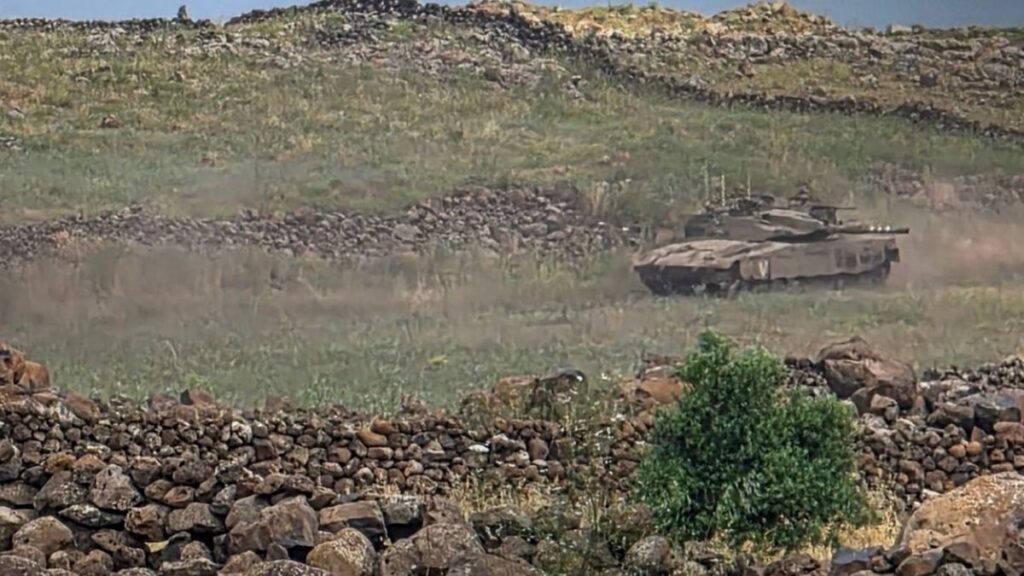 An Israeli patrol incurs into rural Quneitra, May 20, 2026. (SANA)