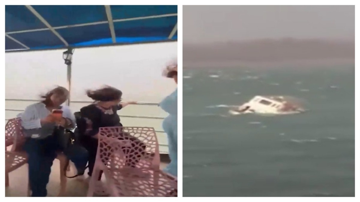 Jabalpur boat capsize: Video shows vessel rocking dangerously, overturning amid strong winds