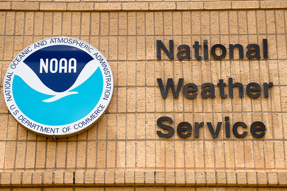 This photo shows the National Weather Service monitoring station in Brownville, Texas, May 23, ...