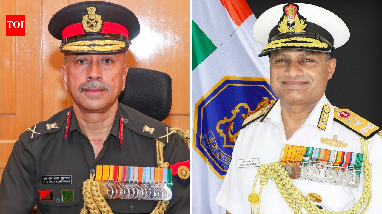 Lt Gen N S Raja Subramani appointed next CDS; Vice Adm Krishna Swaminathan to head Navy | India News