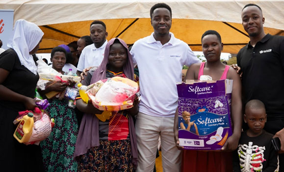MARU Credit and Joshua Baraka provide relief in Kawempe on 'Just Believe Day'