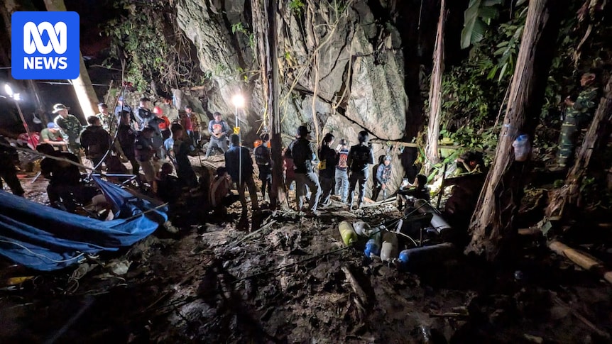 Photos emerge of rescued Laos divers smiling and in good spirits as search continues for two others