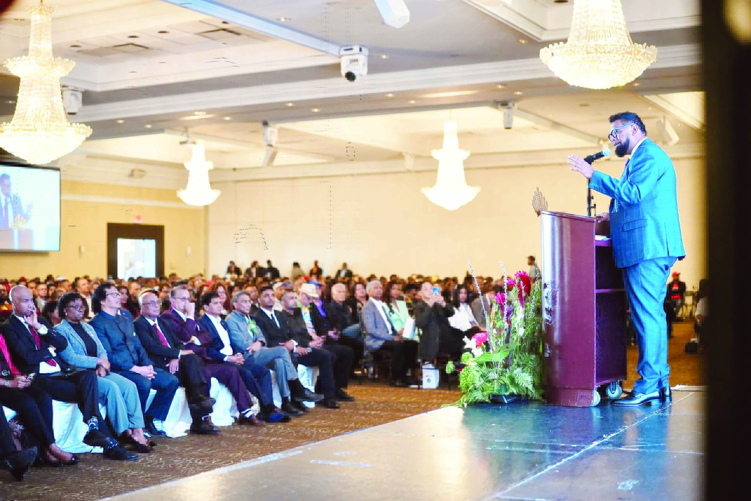 Pres Ali woos Guyanese diaspora in Canada to invest, own vacation homes in Silica City