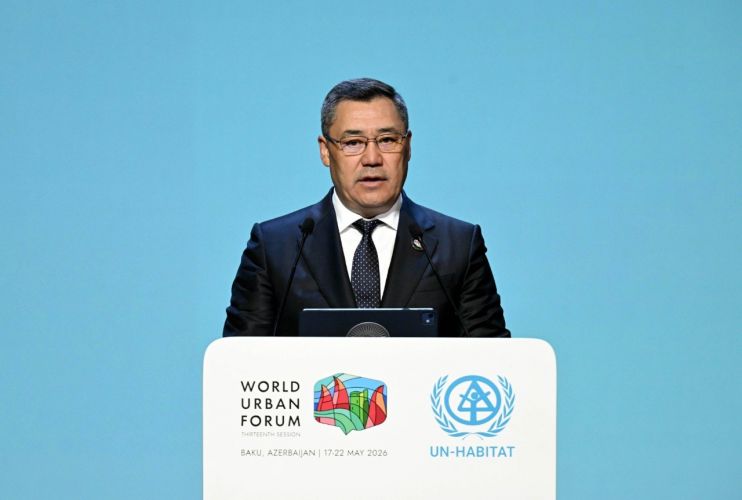 President Sadyr Japarov speaks at 13th session of World Urban Forum in Baku -