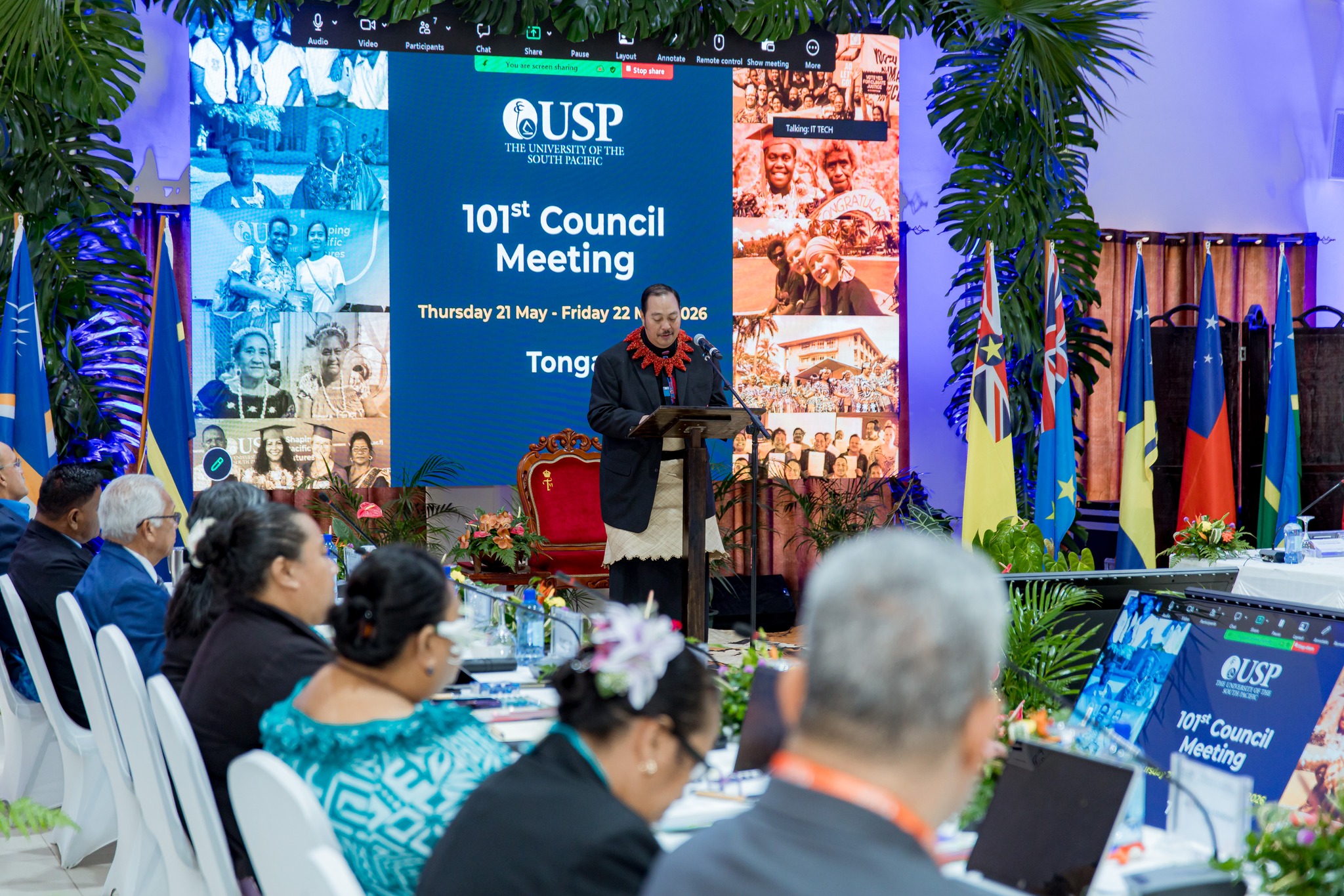 Prince Regent opens 101st USP Council meeting