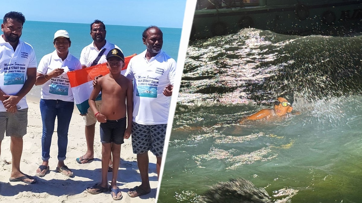 Ranchi boy, 7, sets world record by swimming across Palk Strait within 10 hours