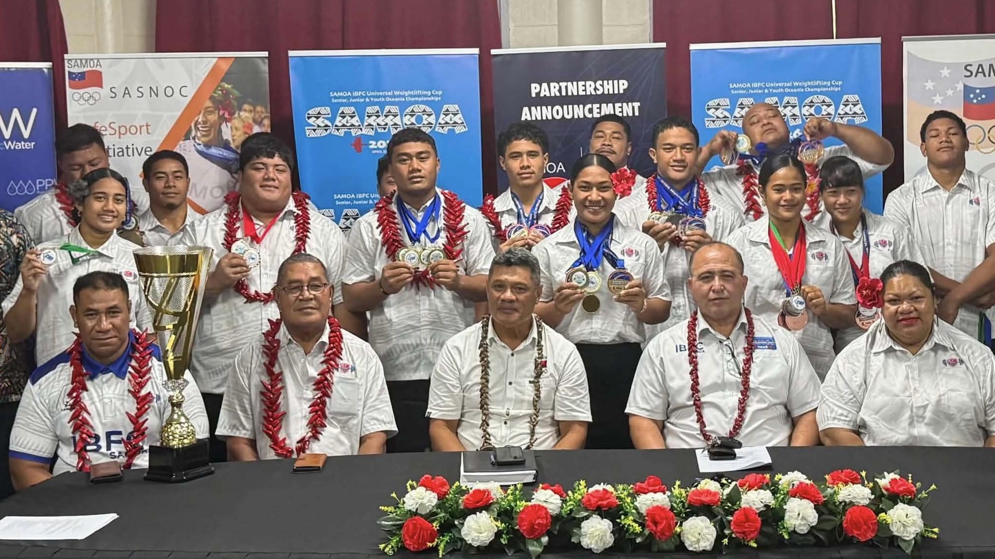 Samoa Weightlifting Rewarded AUD $40,000 Prize as Athletes Shine on Global Stage