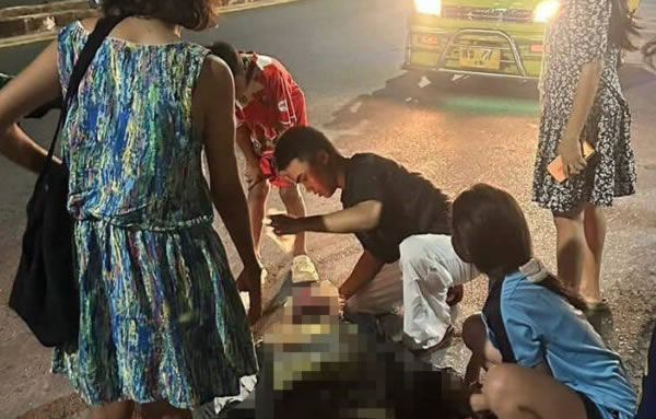 School student selling grilled pork saves collapsed tourist’s life in Kathu after he collapsed on a road