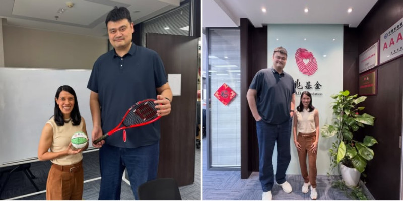 Sports legends meet up in Beijing, share similar mission for children