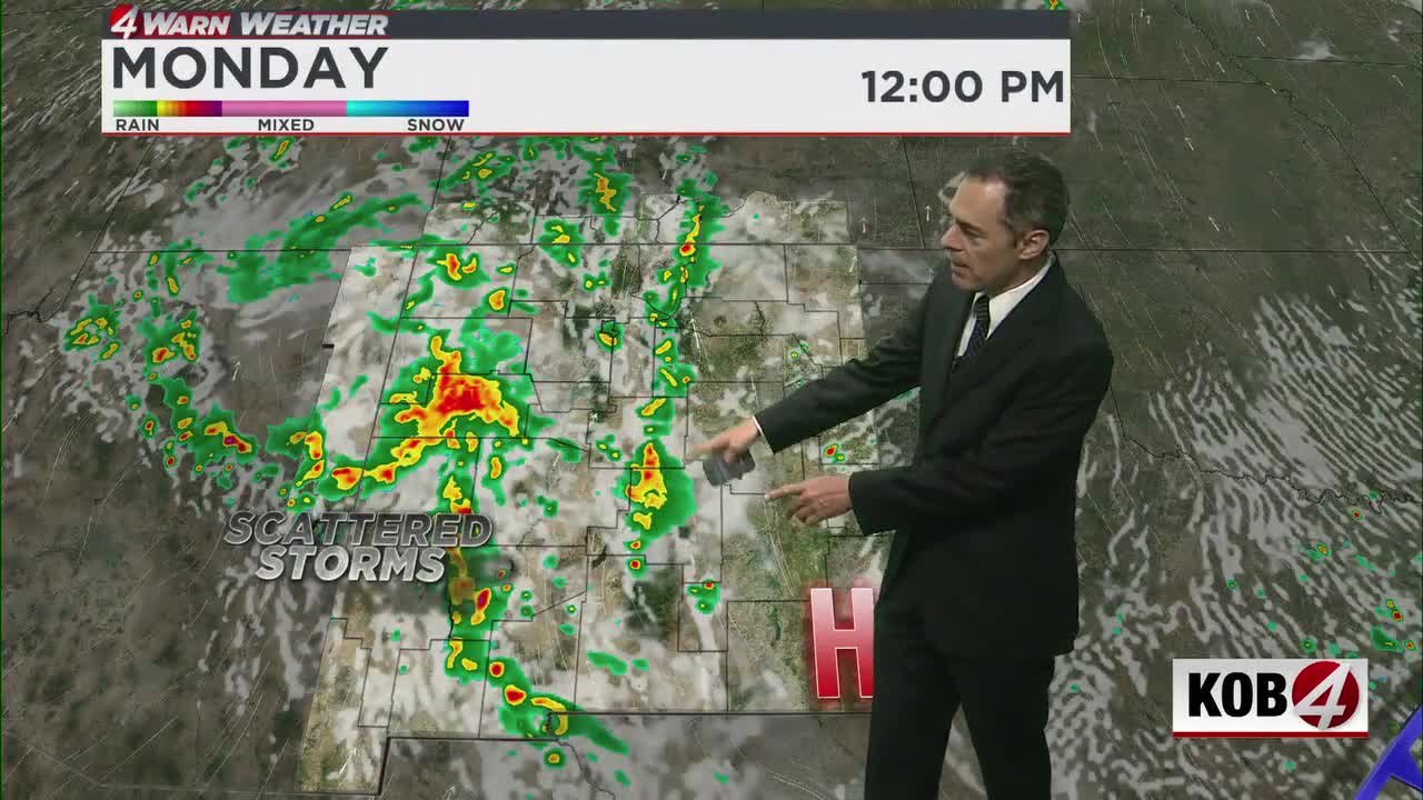 Storms possible Memorial Day after warm weekend in New Mexico