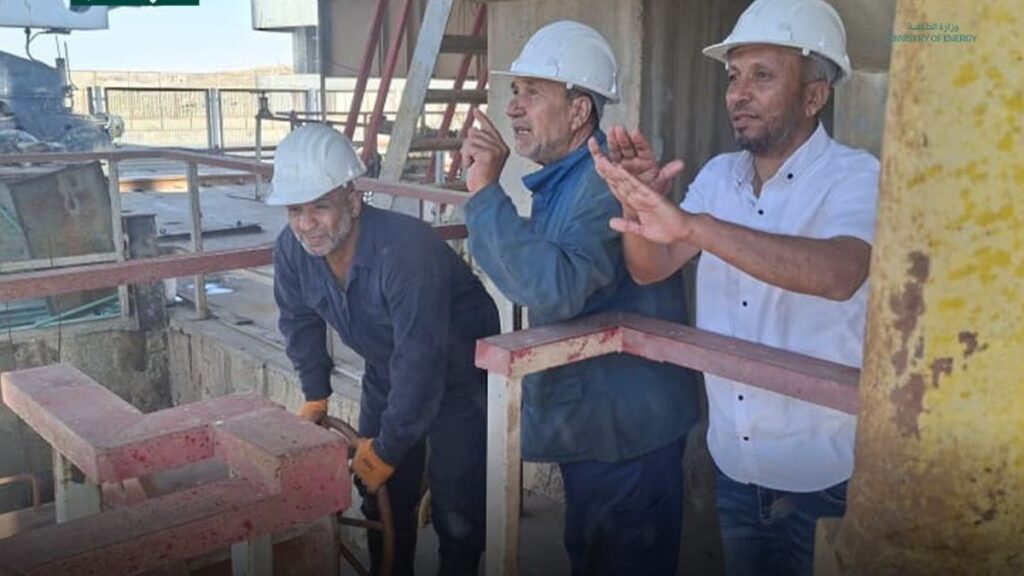 Ministry of Energy teams oversee the reduction of water passing from the Turkish side into Syrian territory through the Euphrates River, May 29, 2026 (Ministry of Energy/Facebook)