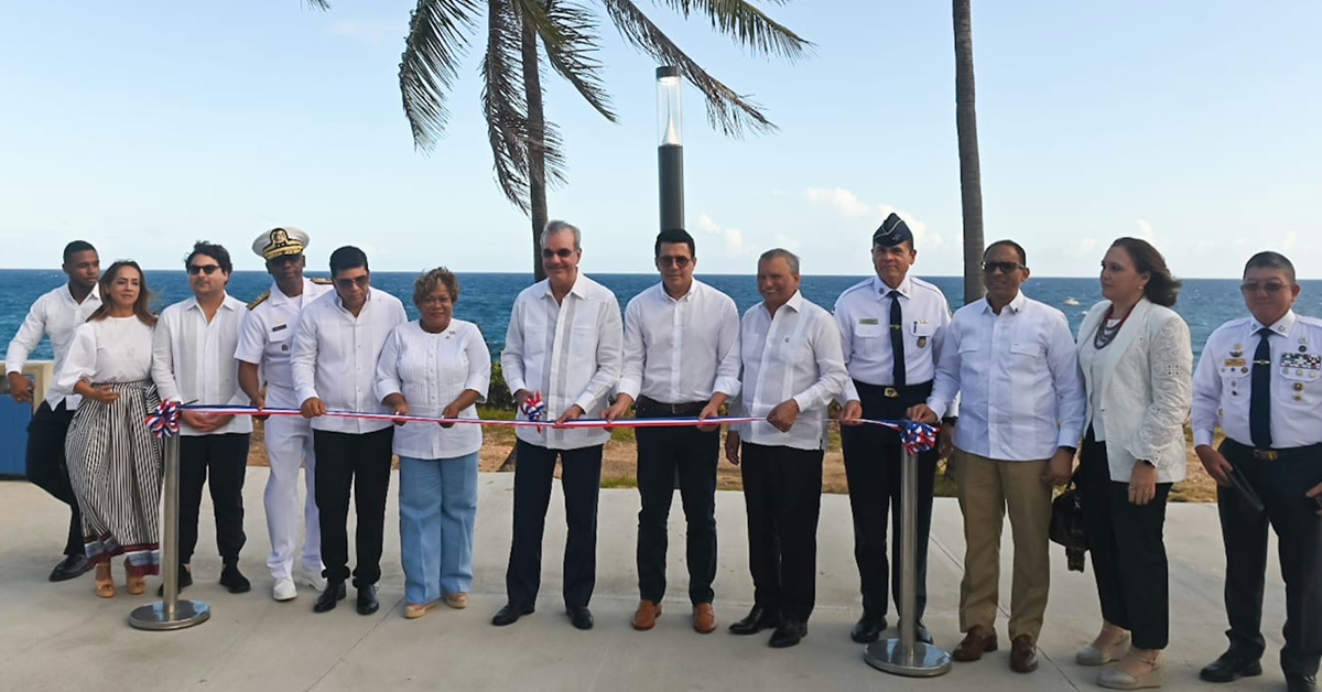 The inauguration of the new phase of the Malecon.