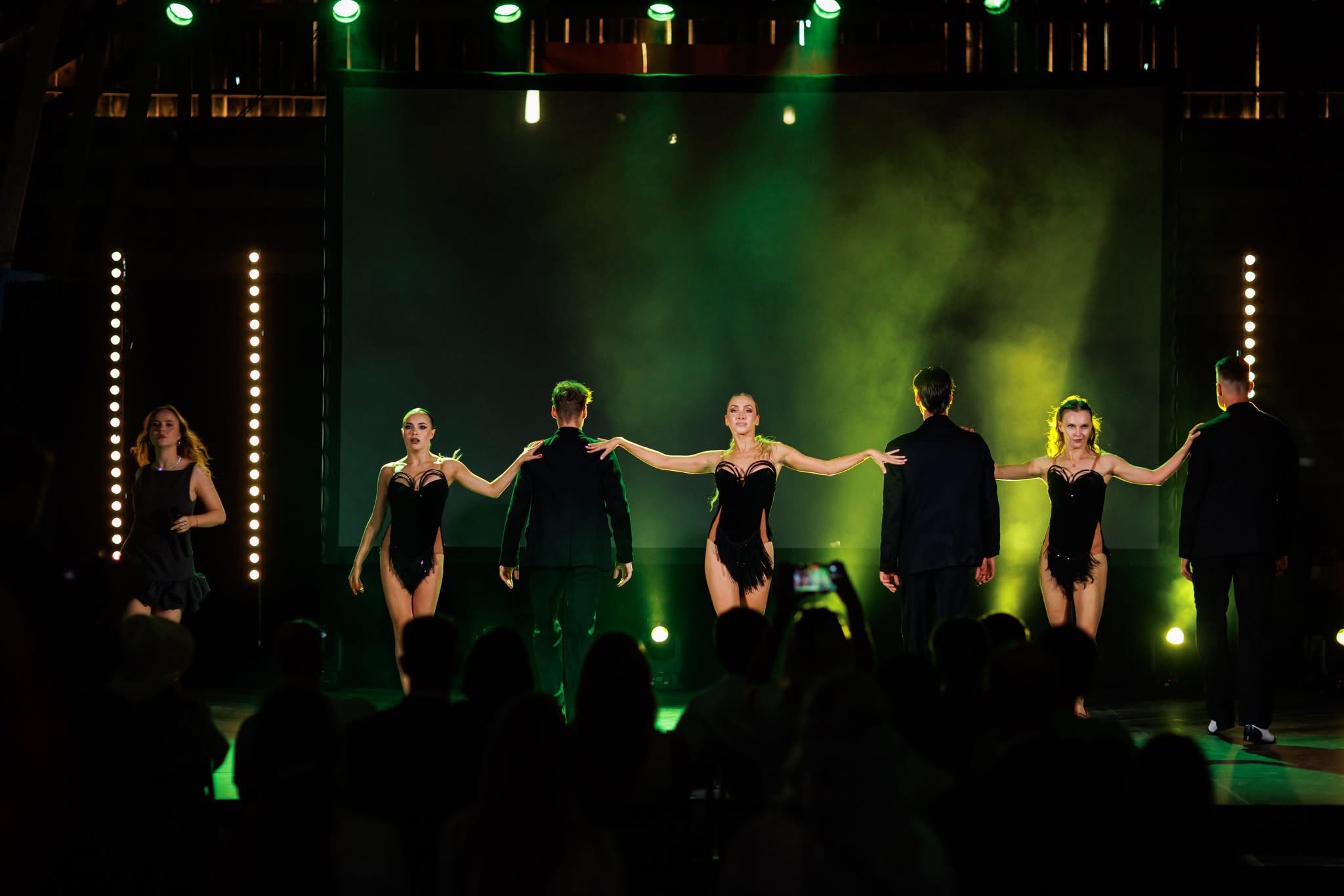 Dancers perform I Wanna Dance with Somebody, Estonia’s first exclusive ballroom dance show, presented by Ballroom Theatre Production and Prime Line Agency. Photo courtesy of Ballroom Theatre Production.