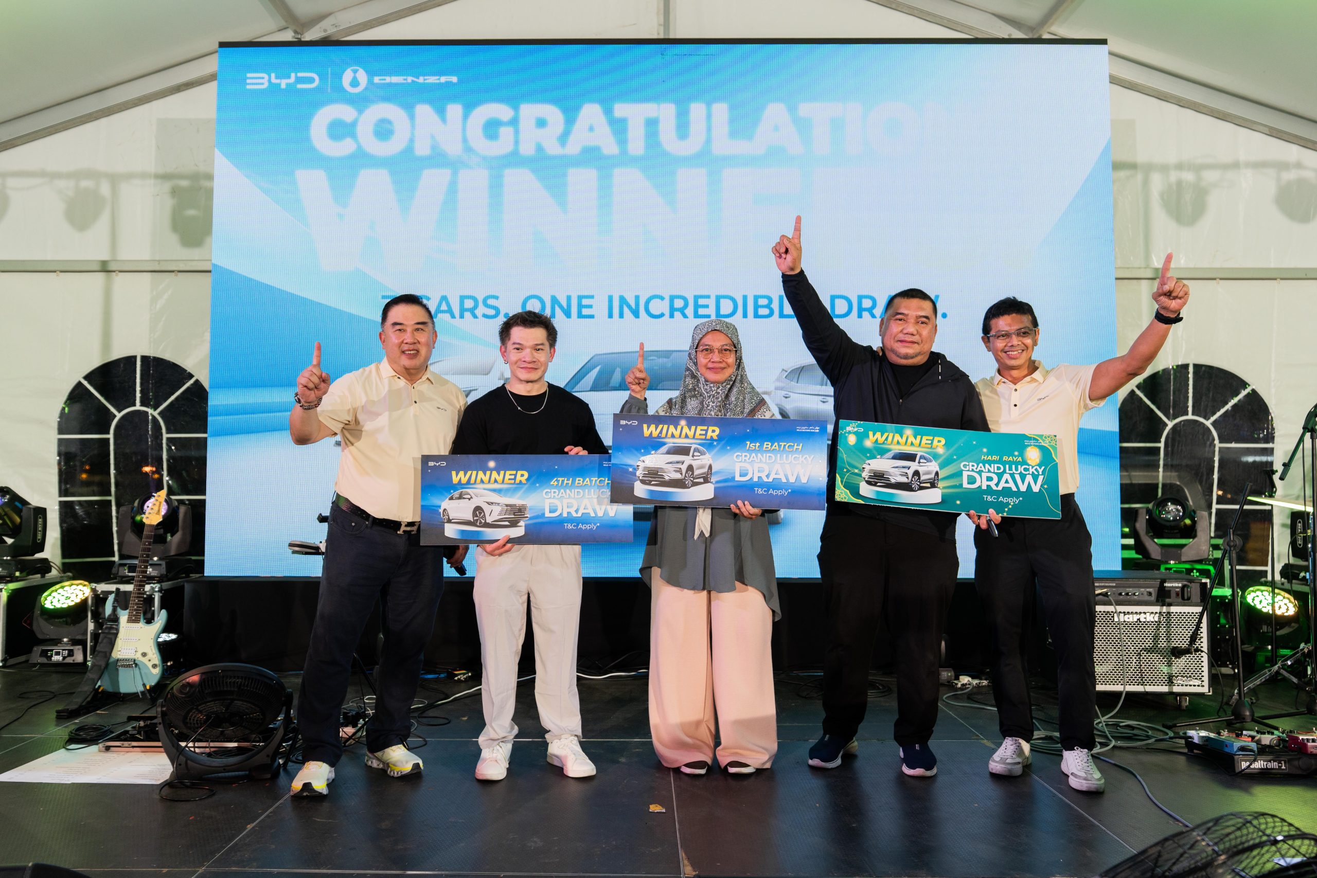 Three BYD customers win brand-new cars at Siuk Havoc 2.0