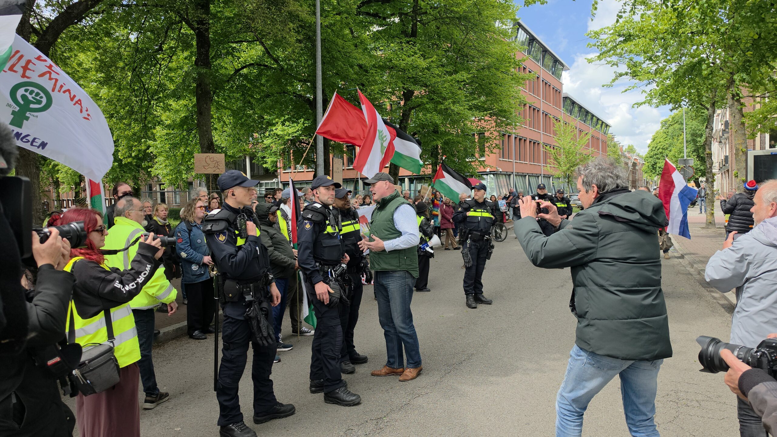 Three arrests as national anti-asylum protests draw small crowds