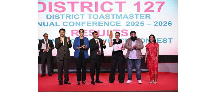 Toastmasters District 127’s Rising Star: Wala Tolba at Globals