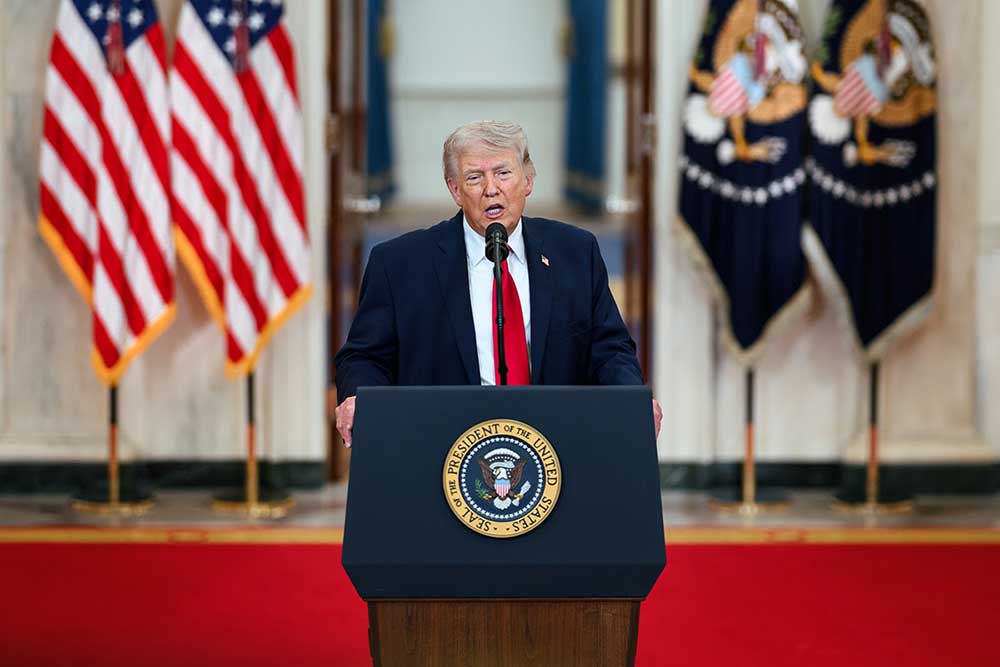Trump vows not to rush into deal with Iran