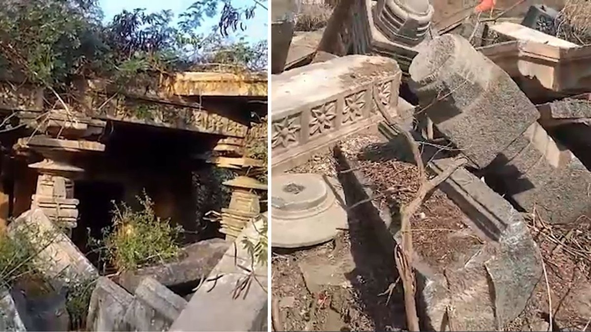 Warangal Shiva temple demolition: Kakatiya-era shrine razed for Integrated School - Telangana News