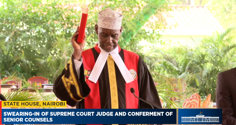 Warsame sworn in as Supreme Court judge at State House Nairobi