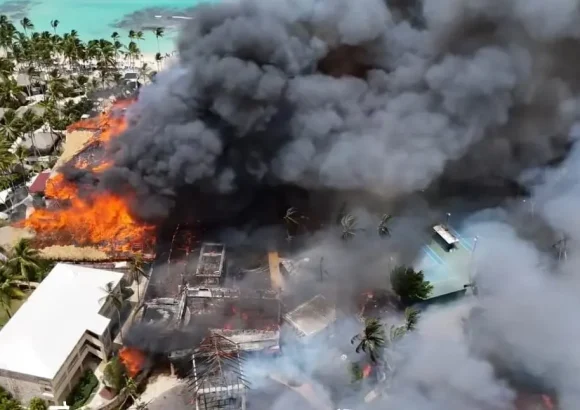 1,690 guests evacuated as emergency crews continue efforts to extinguish fire at Viva Dominicus Beach