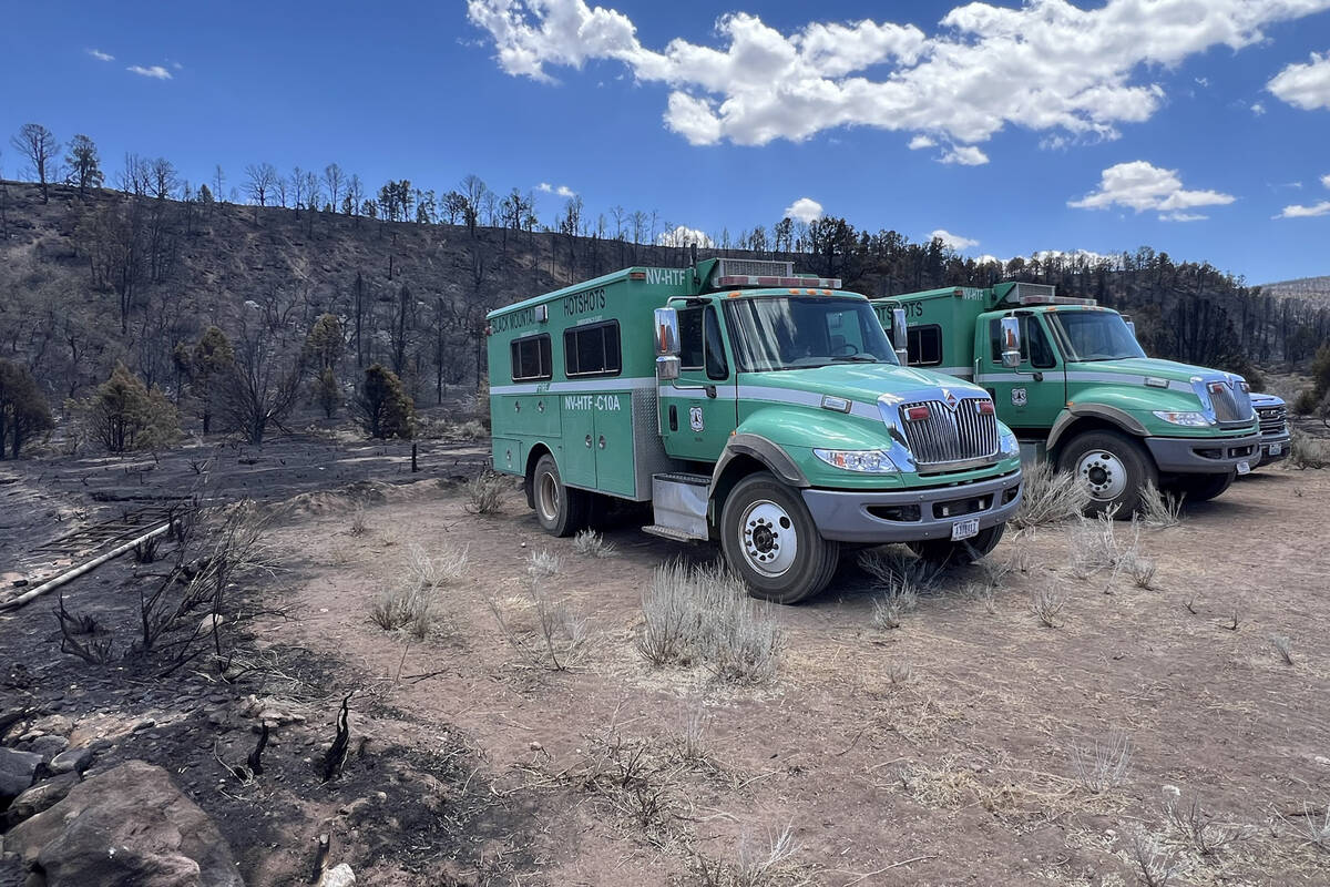 The Grapevine Fire is estimated at 26,203 acres and remains at zero containment Saturday, June ...