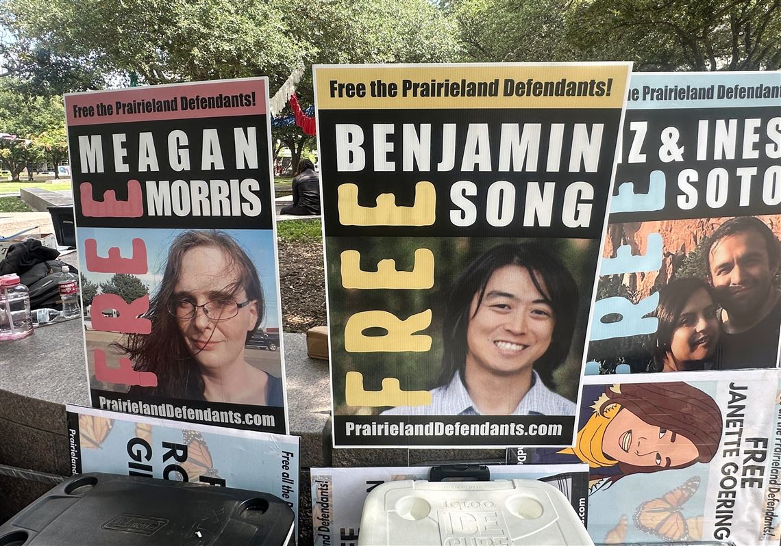 8 convicted in Texas immigration center shooting and protest are sentenced to decades in prison