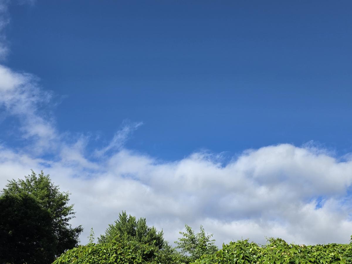 A refreshing shot of dry air, as sunshine returns