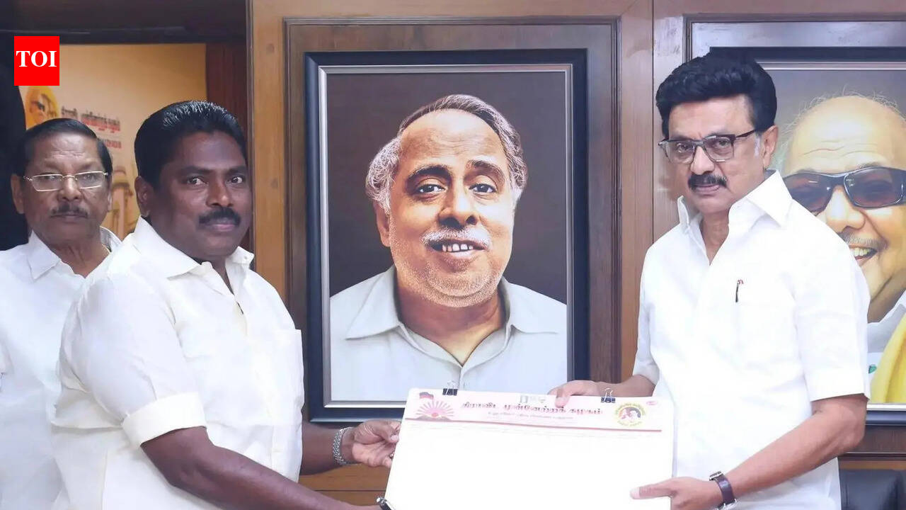 AIADMK setback continues: P Benjamin joins DMK along with his supporters in Chennai | India News