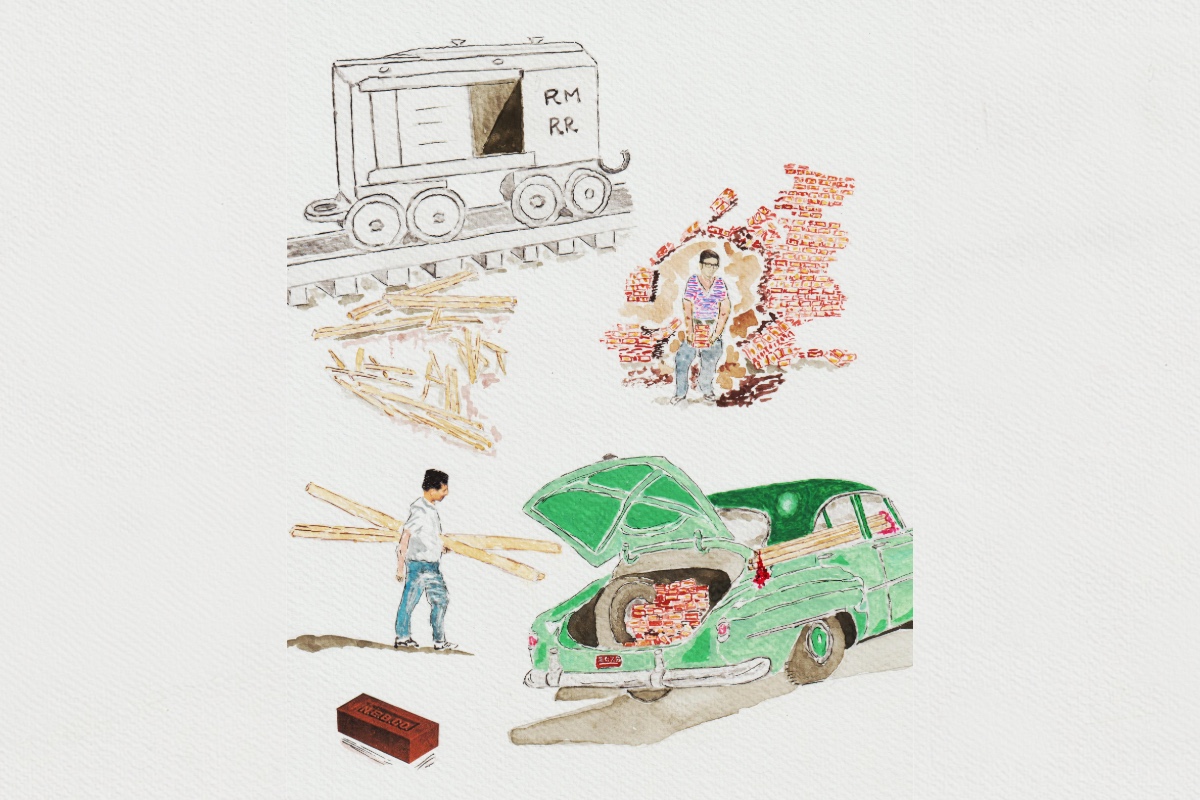 Abe and son, creative reusers