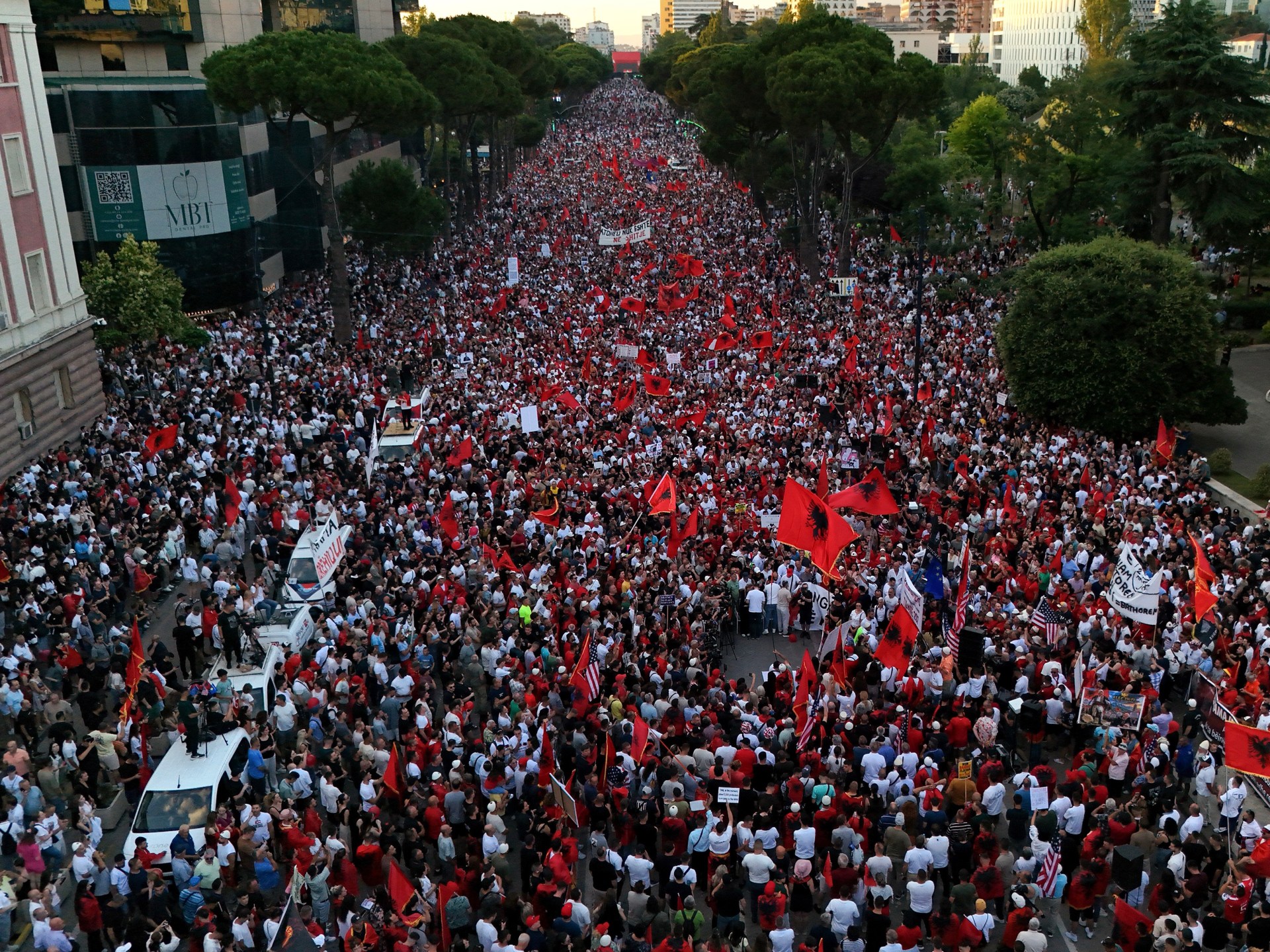 Albanian protesters rally against Kushner-backed resort in protected area | Protests News