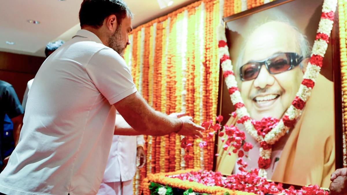 Amid broken ties, Rahul, Kharge hail Karunanidhi on his birth anniversary