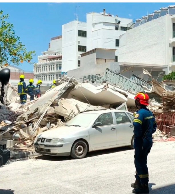 Apartment building collapse in Athens suburb (picts, video)